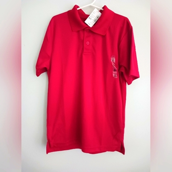 Place NWT Boys Red Polo Shirt.  Size 7/8 - Picture 1 of 4